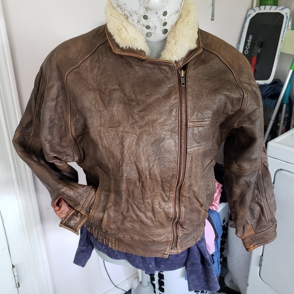 AVIATOR Bomber jacket 💯 AUTHENTIC - Picture 4 of 4